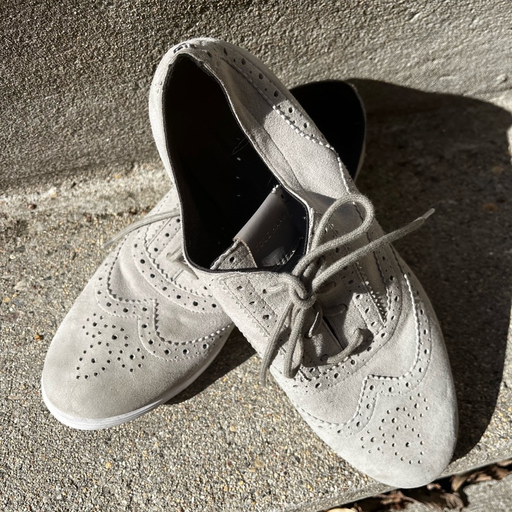 Cole Haan Grand OS Light Gray Suede